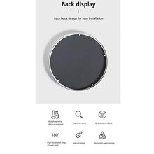 KOHLMO Specchio da Bagno Tondo Specchio per Il Trucco a Parete Specchio da Parete Bagno Camera da Letto Specchio di Vanità Telaio in Alluminio