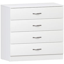 Vida Designs, cassettiera con 4 cassetti Riano, con Maniglie e Guide in Metallo, con Supporto Unico Anti-ribaltamento, per Camera da Letto
