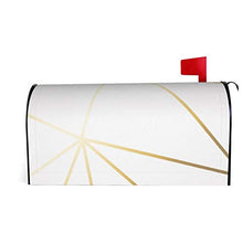 Copertura magnetica per cassetta delle lettere in oro bianco per decorazione da giardino, dimensioni standard 51 x 45 cm