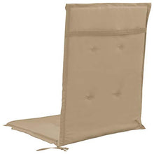 Festnight Set di 4 Cuscini per Sedia a Sdraio Cuscini per Sedie da Giardino120x50x3 cm/100x50x3 cm Cuscino Imbottito per Sedia reclinabile con Cinghie Cuscino Prendisole Colori Diversi