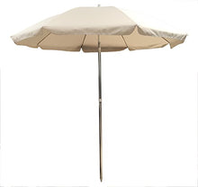 Michele Sogari & C. Srl Ombrellone Lido Spiaggia Beige in Alluminio con snodo Misura 220 cm in Alluminio e Poliestere 230 gr