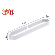 YunNasi Portasciugamani senza foratura per WC e bagno, 30 cm/40 cm/50 cm (40 cm, bianco)