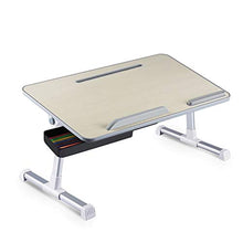 jiaju Tavoli da Picnic Tavolo Pieghevole, Tavolo per Laptop in Lega di Alluminio Tavolo Pieghevole da Tavolo Pieghevole Portable Regolabile Desk Stand Notebook per Il Letto del Letto del Laptop