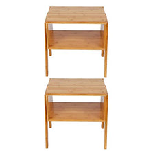 Ausla Comodino Comodino Comodino in Bambù Impilabile Comodino Comodino Comodino Comodino Comodino Comodino Comodino Armadietto per Decorazione Camera Da Letto 39,9 x 29 x 41,9 cm