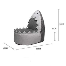 RRAN Sedile per Bambini Pigro Couch Carino Small Animal Shark Bean Bag Balcone Singola Scoperta E Sedia Dell'interno Pigro Lounge A-46 * 80 * 65cm