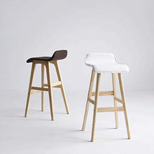 LF- Bar Stool Sgabello Sedia Alta Sedia Alta Moderno Semplice di Legno Solido Bar Stool Modo Creativo semplicità (Color : B, Size : 75cm)