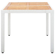 Goliraya Tavolo da Giardino Tavolo Rettangolare in Polyrattan 190x90x75 cm/150x90x75 cm Tavolino Salotto Giardino Resistente ai Raggi UV e Facile da Pulire