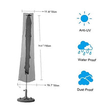 Ombrellone copertura antipolvere impermeabile Ombrello Rod sbalzo di protezione del tessuto di Oxford per il patio con giardino all'aperto Prodotti per la casa