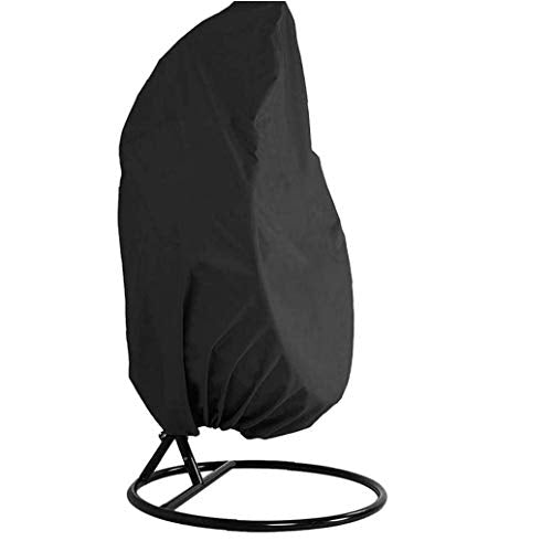 DierCosy Egg Chair Dell'Oscillazione coperture Impermeabili Antipolvere Nero Appeso Copertura della Sedia per Outdoor Giardino Patio Dondolo