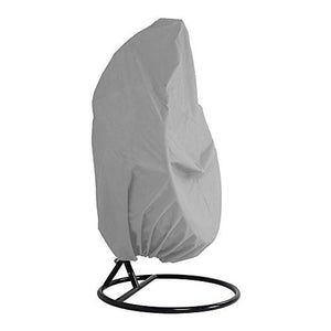 HONCENMAX Copertura della Sedia Dondolo - Rattan da Giardino Wicker Coperture Mobili Impermeabili per Sedie Sospese - Antipolvere Protettiva Copertina - Tessuto Oxford con Fodera in PVC