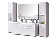 Grafica ma.ro srl Mobile Bagno LAVABO 2 Rubin. W. Elegance Rosa Chiaro ARREDO Bagno Completo 120 CM