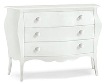 Bagno Italia Mobile Comò 100x42x85h bombato 3 cassetti colore bianco opaco o argento o oro I