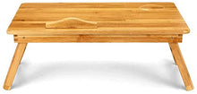 Tavolo da picnic all'aperto Laptop Vassoio regolabile Bamboo Computer Supporto per computer portatile Desk Desk Desk Scrivania Tavolo per laptop per letto Divano letto Vassoio Tavolo da picnic Studiab