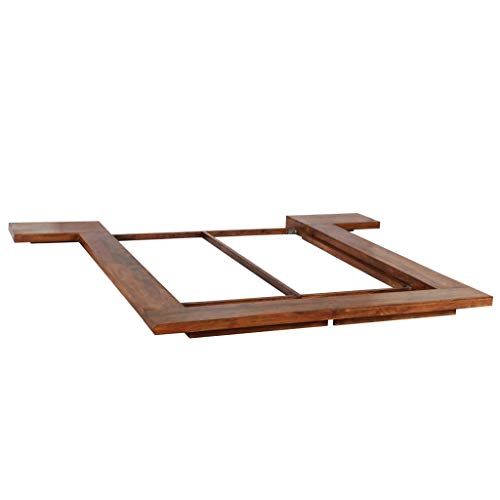 vidaXL Legno Massello Sheesham Letto Futon Stile Giapponese 1,6x2 m Giroletto