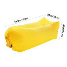 Inflatable Sofa Poltrona Gonfiabile Divano Gonfiabile Amaca con Cuscini incorporati e Borse portaoggetti, Facile da trasportare, Senza Pompa, Resistente all'Acqua e allo Strappo