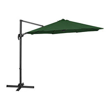 Uniprodo Ombrellone Decentrato Ombrello da Giardino Uni_Umbrella_2R300GR (Verde, Rotondo, Ø 300 cm, Girevole)