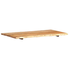 FAMIROSA Piano per Lavabo Bagno in Massello di Acacia 100x55x2,5 cm