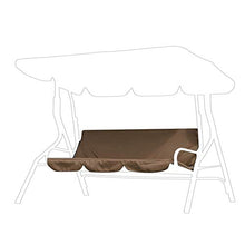 HERCHR Fodera per Altalena da Patio, Cuscino per Sedile Altalena a 3 posti per Giardino Esterno, 150 x 50 x 10 cm(caffè)