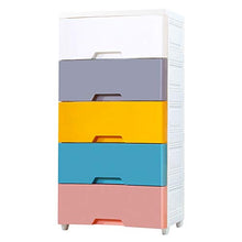 CaoQuanBaiHuoDian Guardaroba Semplice Portatile in plastica cassetti 5 cassetto dell'organizzatore di immagazzinaggio for i Vestiti da Letto Sala Giochi Design Robusto e Stabile