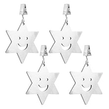 ZLDDE Clip per tovaglia Decorativa 4pcs Tovaglia Pesi Copertura da Tavolo Pesi Clip da tavola Pendente della tovaglia per la Festa Nuziale PIC-nic a casa (Color : Stars)