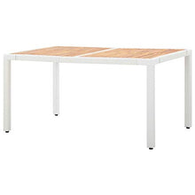 Tidyard Set da Pranzo da Giardino Mobili da Giardino, Set di mobili, Set di mobili da Giardino, Tavolo Sedie da Giardino, Tavolo sedie Esterno, Set di mobili da Giardino 7 pz in Polyrattan Bianco