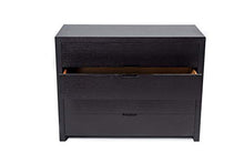 D.G.M. Srl Cassettiera comò Orizzontale Cronos con 4 cassetti, Legno con Finitura Wengé, Nero, L.100,5 x P.45 x H.76 cm