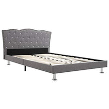 SKM Letto con Materasso Tessuto Grigio Chiaro 120x200cm (38.28kg) Grigio-7190