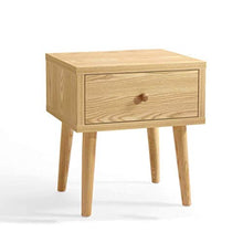 MMWYC Comodino Mobili Camera da Letto Semplice di Legno Solido Log Colore Box portaoggetti Lato Mobile ad Angolo Gabinetto 45 * 39 * 50cm Bella Cabinet Piccolo Comodino