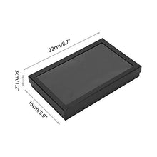 Alinory Organizzatore Portatile per Gioielli Robusto e Durevole Comodo Contenitore per Gioielli Floccato per Ufficio Domestico(Black)