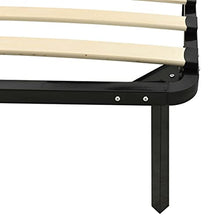 vidaXL Giroletto Nero in Metallo 100x200 cm