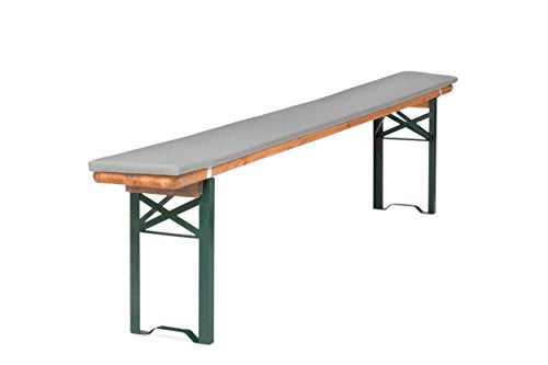 TexDeko 200 cm per panchina da birreria imbottita con cerniera (grigio)