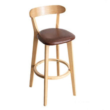 Sgabelli da bar in legno, con schienale Soggiorno Soggiorno Sgabello Casa con poggiapiedi Lounge Chair High Sgabelli da pranzo Sgabelli da bar Sedie da bar Colazione Bar Contacanze Cucina