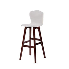 Sgabelli da Bar Sedia da Bar Casual Moderna in Legno in Pelle PU per la Colazione Sedia da Bar (Color : Orange, Size : A)