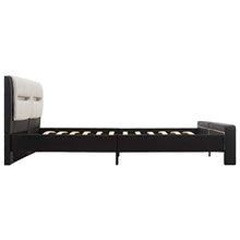 SKM Giroletto con LED Nero e Bianco in Similpelle 140x200 cm (32.31kg) Nero