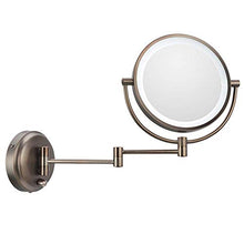 Specchi per Montaggio a Parete 3X Interruttore dimmer ingrandente Hotel Bagno da Barba Specchio cosmetico Specchi da Parete con Bracci Pieghevoli Doppi