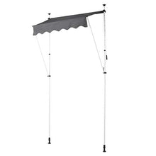 Emoshayoga Tende da Esterno per Porte e finestre Facile da Montare Tenda da Giardino 2,5x1,2 m per Giardino, Balcone, Cortile(Gray)