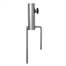 Ancoraggio in Acciaio per ombrellone, Supporto per coclea per Erba da Spiaggia, Accessori da Giardino con Inserto in Metallo per impieghi gravosi Portatili, per Tende da Sole da Pesca