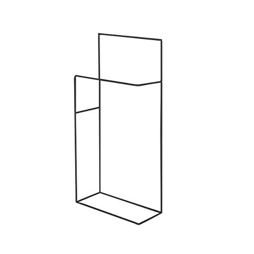 Hjypmjj Portasciugamani,Portasciugamani da Terra,metallo appendiabiti Porta Asciugamani da Bagno,per balcone esterno/Nero / 42x20x91cm