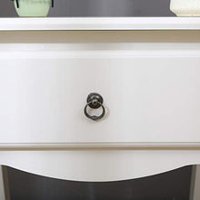 Sogesfurniture BHEU-BSB-008 - Comodino con cassetto, 49 x 38 x 62 cm, colore: Bianco