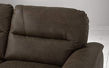 Dafne Italian Design Divano a 3 posti. Tessuto Manila Siena (cm. 198 x 95 x 94h)