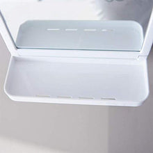 Unishop Specchio da doccia Specchio trucco da barba leggero specchio da bagno senza fori specchio in vetro da parete autoadesivo, con 3 ganci adesivi