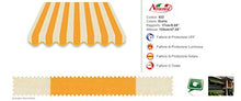 Tenda da Sole T4 a Caduta con Guide Laterali Antivento Dimensioni:L300xH220 (Senza Cassonetto, Corti Classici 376)