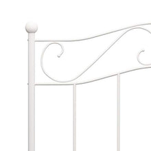 BIGTO - Struttura per letto in metallo e acciaio, per camera da letto, stile bianco, 90 x 200 cm