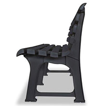 FAMIROSA Panchina da Giardino 145,5 cm in Plastica Antracite