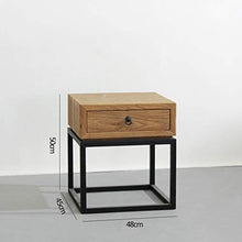 Comodino in Legno massello, Moderno e Minimalista Hotel Antico Camera da Letto Telefono in Legno massello Armadio Semplice cassetto Cuscinetto 400 kg-50x45x48 cm FANJIANI