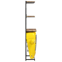 vidaXL Cantinetta Vini a Trattore Giallo 49x31x170cm Massello di Mango