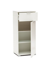 MeMi Me107BIA Armadietto, Legno, Bianco, 38x45x104.5 cm