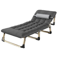 Sedia a Sdraio Pieghevole Leggera All'aperto, Sedie a Sdraio Pieghevoli da Spiaggia con Letto Pieghevole Portatile Regolabile, per Prato/Veranda/Piscina/Ufficio, può Sopportare 300kg