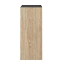 Temahome Tavolo da Bar Gavarnie, Particle Board, Beige/Nero (Oak & Black), 94 x 40 x 101 cm
