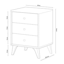 Comodino, Libro da Ufficio, Modello Low Cost, Finitura Bianca Opaca, Misure: 38 cm (Larghezza) x 45 cm (Altezza) x 34 cm (profondità)